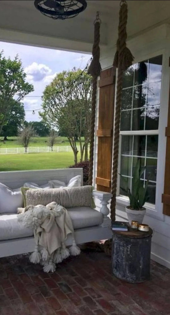 Tassel-Top Rope for Porch Swings - Eco Design Guy