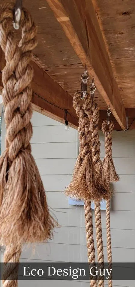 Tassel-Top Rope for Porch Swings - Eco Design Guy
